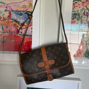 Louis Vuitton Shoulder Bag M51369 Marne Brown Monogram Vintage